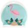 Baby hat for navigation “Flamingo on flower”, silicone, girth 46-52 cm