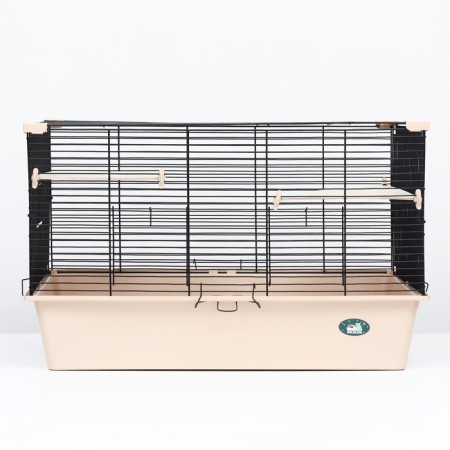 Cage for chinchillas "Piggage" No. 11, Folding, 80 x 50 x 46cm, beige-1