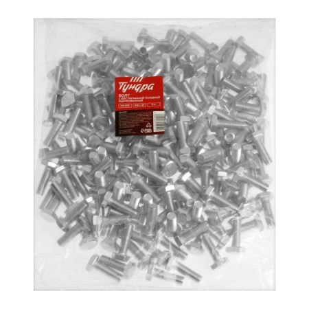 Bolt "Tundra Krep", with a hexagonal head, galvanized, Din933, M10x30 mm, 5 kg-3