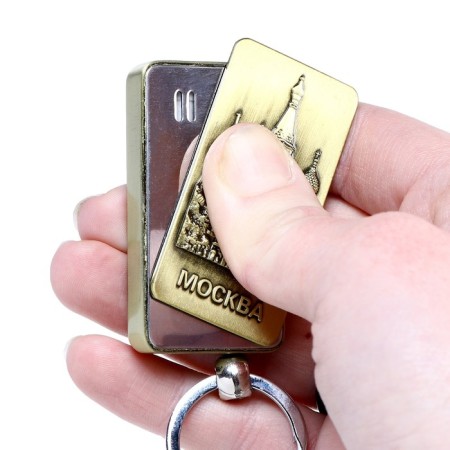 Gas lighter "Kremlin", piezo, 1 x 3.1 x 6.7 cm-2