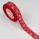 Republic tape 25mm*25 ± 1 yard (23m ± 1m) Festive snowflakes No. 0026 red/white au