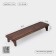 Boil with bloodstream Wild Kitchen "Big Company", 78 × 20 × 11 cm, on legs, dark beech