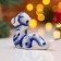 New Year. Souvenir "Snake Motya" 5.5 × 7.5 cm, gzhel