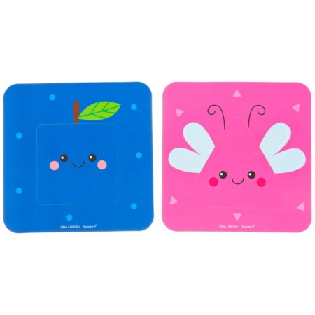 Soft puzzle for kids "colors and shapes", 8 puzzles, crumb I-13