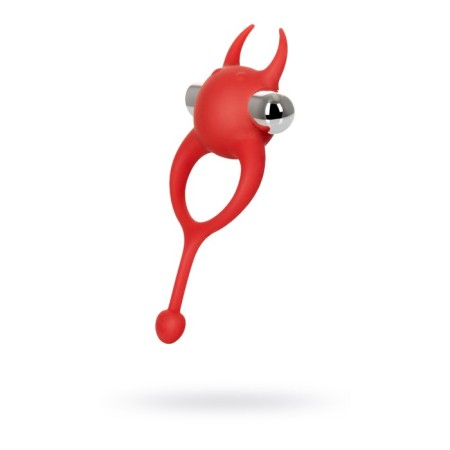 Vibrocolor with a tail Jos Nick, silicone, red, 13.5 cm