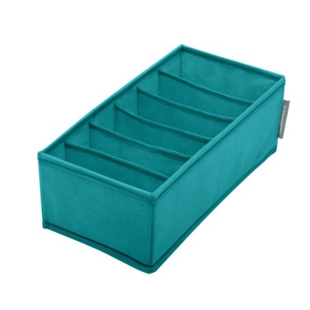 Organizer for linen, 6 cells, turquoise color-1