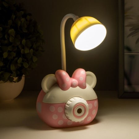 Table lamp "Gammy" LED 2 modes 2W USB pink, sharpener 11.7x7x12 cm Risalux-14