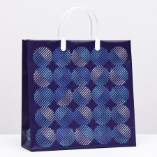 Blue Circles package, soft plastic, 30 x 30 cm, 100 μm