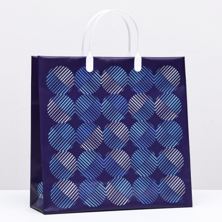 Blue Circles package, soft plastic, 30 x 30 cm, 100 μm