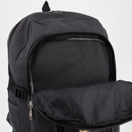 Tourist backpack, 60 l, lightning department, external pocket, black color-6