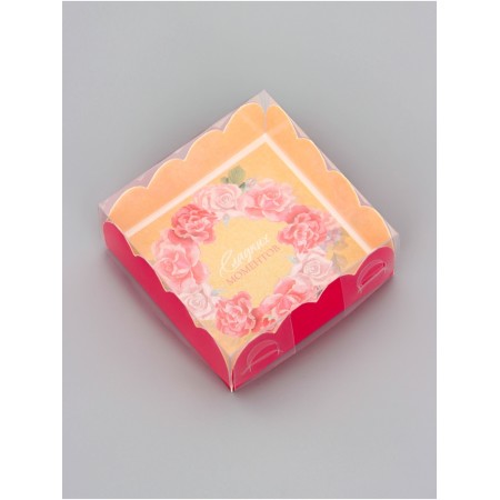 Cookie box, confectionery packaging, "sweet moments", 7 x 7 x 3 cm-2