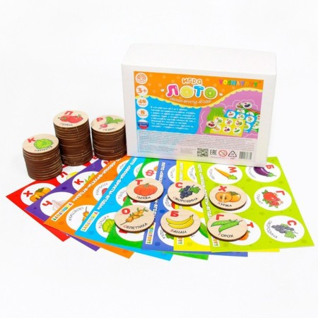 Lotto children's “Vegetables, fruits, berries” (round chips)-1