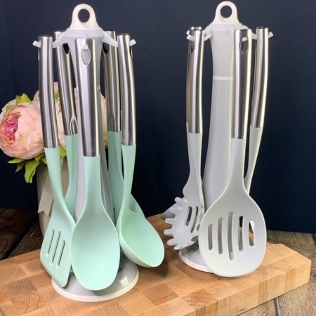 A set of kitchen supplies Lenardi, on a stand, 5 objects, color mix