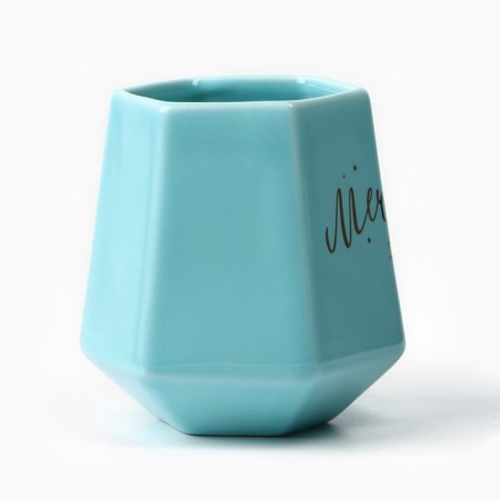Ceramic mug “Dream”, 300 ml, blue color-1