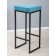 Bar FRAME, 356 × 336 × 811 mm, velor, blue / black metal color