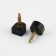 Heels for heels, 10.5 × 12.5 × 6 mm, 2 pcs, black color