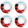 Wheels for a skateboard 52x32 mm, 100a