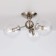 Ceiling chandelier CITILUX "Tommy" CL102131, 46x46x23.5 cm, 3x40W, E14, gray color gray