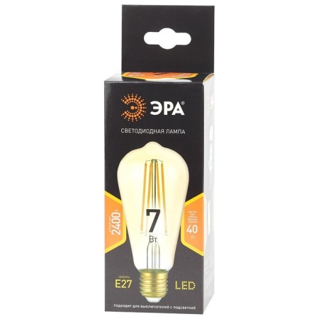 Filament era “pear”, 7 watts, E27, 910 lm, 2400k, glow warm white-3