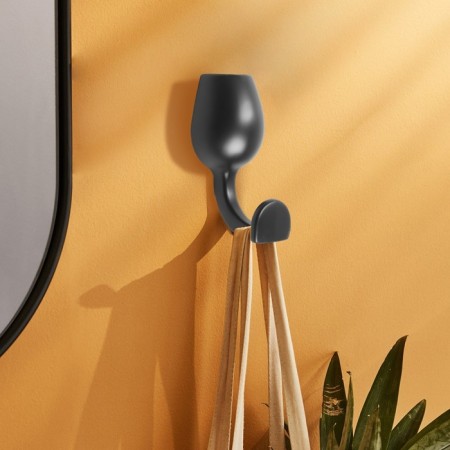 Furniture hook Cappio Chalice, one -rod, black-9