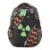 Youth backpack 40 x 30 x 16 cm, with an ergonomic back, with a luminous element of optical-fiber threads, Seventeen, Optical Fiber