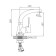 Accoona a94111 shell mixer, single -leaf, with nut, silumin, chrome