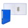 A4, 50 mm, calligrata, PVC, embossing "flax", metal edging, pocket on the spine, collected, blue, mix