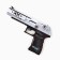 Wooden weapons, children's souvenir "white stream", pistol, 22.5 x 14 cm