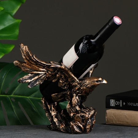 Standing for a bottle "Eagle on take -off" Bronze, 23x30x18cm