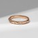 Ring Xuping Iskus, white color in gold, size 18