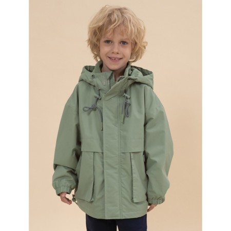 Windbreaker for boys, height 146 cm, green color