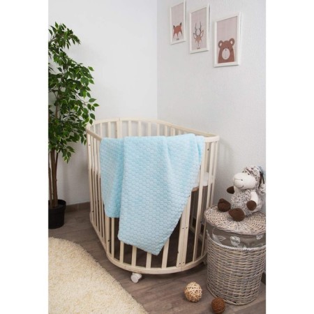Plaid "Boule - BULL", size 90 × 90 cm, blue