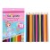 Pencils 18 flowers "princess", wooden building, triangular
