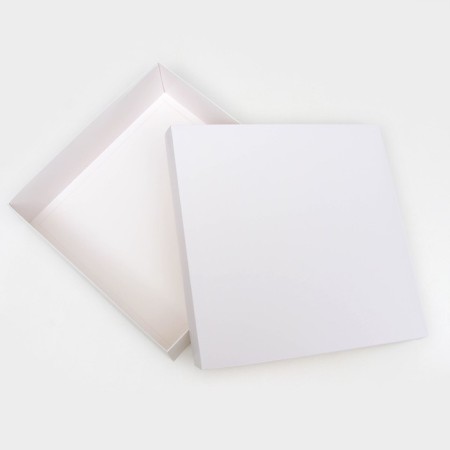 The box is folding, cover is, white, 30 x 30 x 8 cm-2