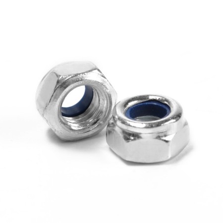 Tundra nut, with a locking ring, Din985, galvanized, M5, 1 kg-1