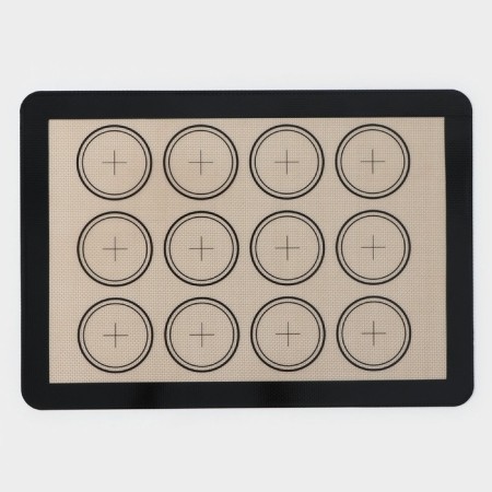 Silicone rug for pasta reinforced "Macaron. Plus", 42 × 29.5 cm, color mix