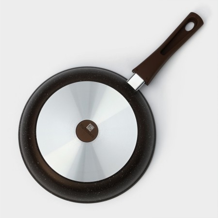 Pan, d = 26 cm, removable handle, anti -stick coating, color coffee marble-3
