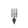 Metal hand-feeder X-Feeder ME Bullet 4K M Grid, color Matt Black, 50 g, 35 ml