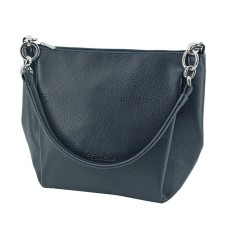 Female bag, artificial leather, blue 22x10x26 cm