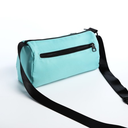 Youth bag with zipper, turquoise color-4