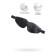 Anonymo mask, PU Skin, 26.5 cm, black color