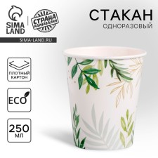 A one -time paper glass 