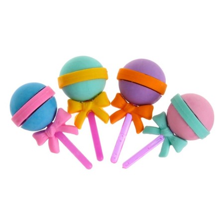 A set of curly erasers "Yummy", 4 pieces, mix-11