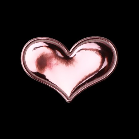 Application "heart", 3.9 × 2.7 cm, 10 pcs, pink color-1