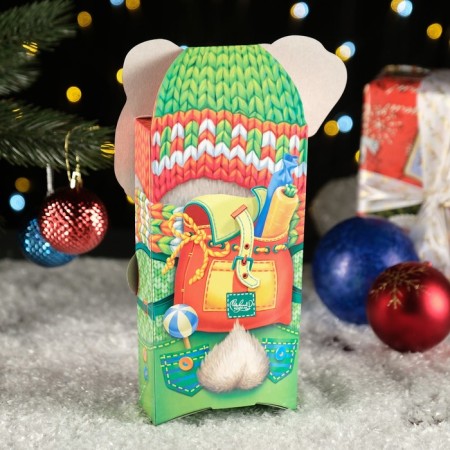 Gift box "Hare New Year", 12 x 7 x 23cm-1