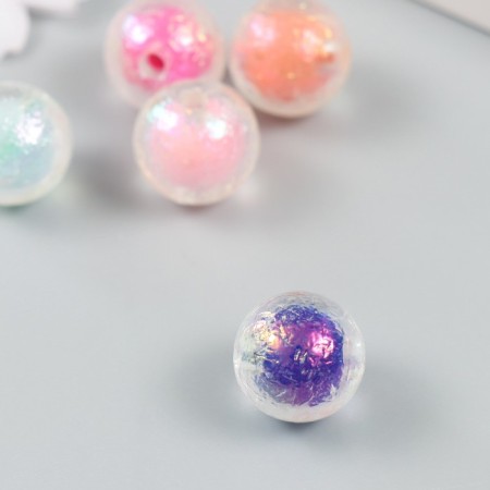 Busina for creativity plastic "Ball of color inside" mix 1.6x1.6x1.6 cm-1