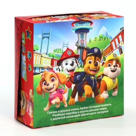 Folding gift box with 3D, puppy patrol, 15x15x7 cm-6