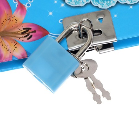 Notebook Gift Book on the lock, A6+, 50 sheets, line, "Butterfly", mix-4