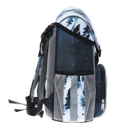 School satchel on the castle, 37 x 25 x 14 cm, Erich Krause Ergoline 15l, Timber Wolf 60086-3