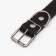Collar combined leather/tarpaulin "Hedgehog", 70 x 3.5 cm, Osh 45-60 cm, black